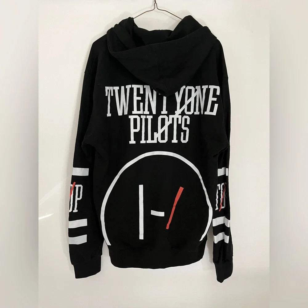 Twenty One Pilots Hooded Sweatshirt Clique Skeleton Keys Hoodie Medium - Picture 2 of 7